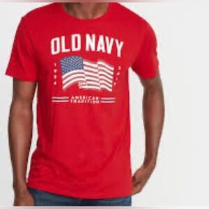 OLD NAVY Everywear 4th of July Robbie Red T-shirt
